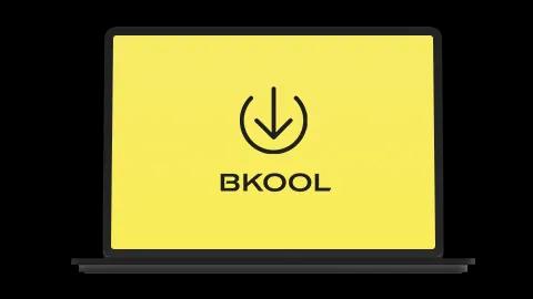 Screens of different devices with the free indoor cycling app from BKOOL